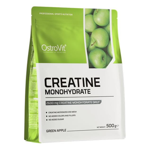 Креатин OstroVit Creatine Monohydrate 500 г Зелене яблуко (5902232617641) - зображення 1