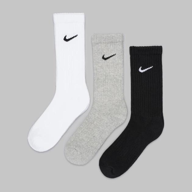 Набор женских носков высоких хлопковых Nike U Nk V Cush Crew Value SX4508-965 38-42 3 пары Черный/Белый (685068095467) - Фото 1 Набор женских носков высоких хлопковых Nike U Nk V Cush Crew Value SX4508-965 38-42 3 пары Черный/Белый (685068095467) - изображение 1