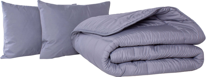 Набір антиалергенний MirSon EcoSilk Супер Теплий №9039 Eco Light Gray (ковдра 140x205 см + подушки 50х70 середні) від Rozetka на платформі USKIDKA Акція на Набір антиалергенний MirSon EcoSilk Супер Теплий №9039 Eco Light Gray (ковдра 140x205 см + подушки 50х70 середні) від Rozetka