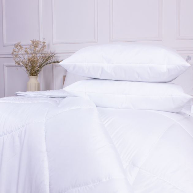 Набір антиалергенний MirSon EcoSilk Всесезонний №337 Eco Light White Soft Ковдра 200х220 + подушки 50x70 2 шт. від Rozetka на платформі USKIDKA Акція на Набір антиалергенний MirSon EcoSilk Всесезонний №337 Eco Light White Soft Ковдра 200х220 + подушки 50x70 2 шт. від Rozetka