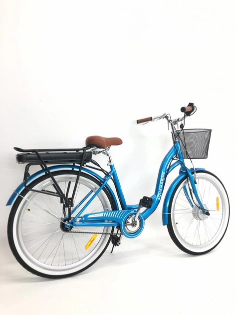 Электровелосипед Dorozhnik Akvamarin 26" (36V 500W 18Ah) Голубой - изображение 5