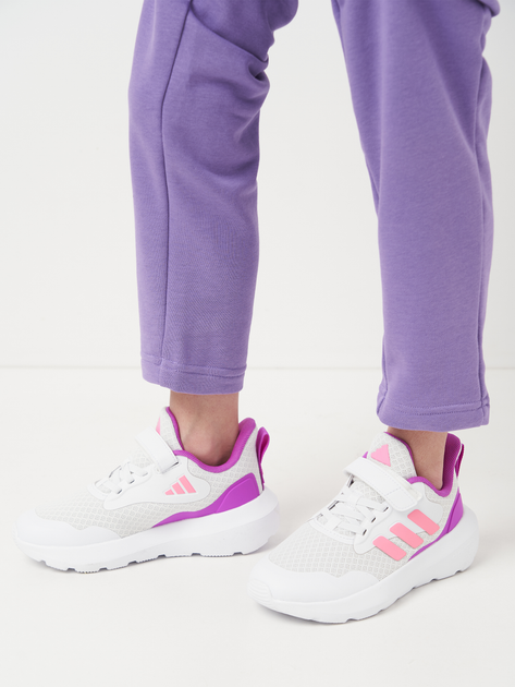 Детские кроссовки для девочки Adidas Fortarun 3.0 El C JI2191 31 Ftwwht/Blipnk/Flapnk (4067904280484) 