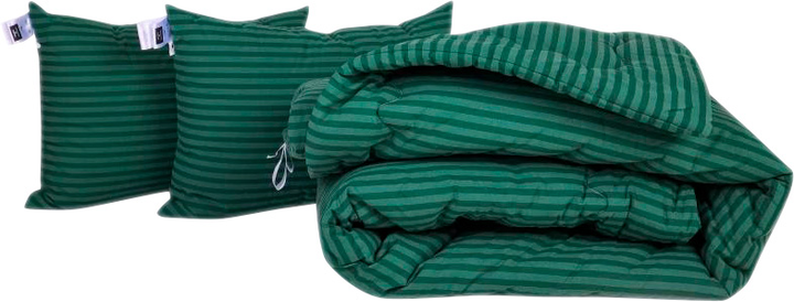 Набір MirSon №1046 Сolor Fun Line Ковдра зимова King Size 220х240 см 17-0612 Stripe Emerald з евкаліптовим волокном + Дві подушки 50x70 см від Rozetka на платформі USKIDKA Акція на Набір MirSon №1046 Сolor Fun Line Ковдра зимова King Size 220х240 см 17-0612 Stripe Emerald з евкаліптовим волокном + Дві подушки 50x70 см від Rozetka