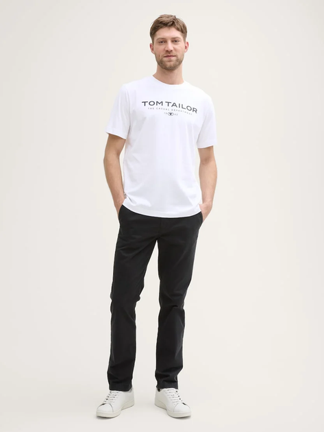 Футболка Tom Tailor Printed T-shirt L Білий 1045773-20000 - Фото 3 Футболка Tom Tailor Printed T-shirt L Білий 1045773-20000 - изображение 3