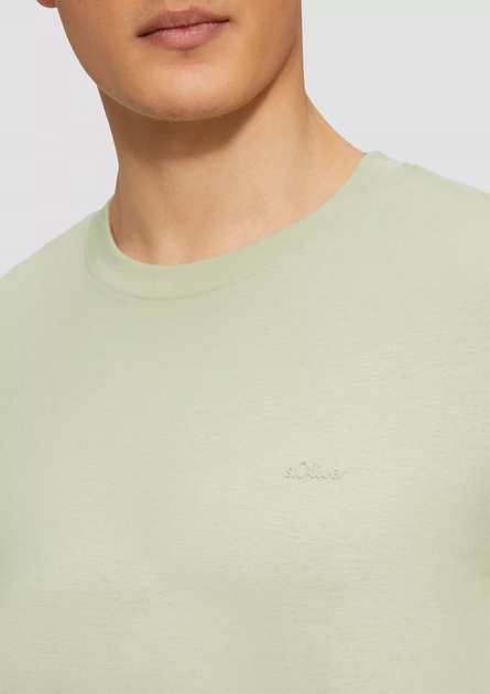 Футболка s.Oliver T-Shirt mit Crew Neck M Фісташковий 2165525.8065 - изображение 3