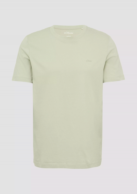 Футболка s.Oliver T-Shirt mit Crew Neck M Фісташковий 2165525.8065 - изображение 5