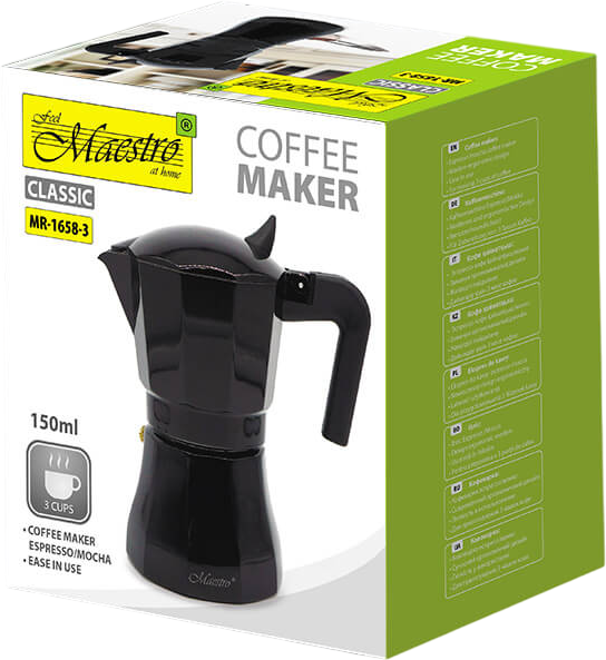 Гейзерная кофеварка Maestro Espresso Moka Алюминиевая 150 мл (MR-1658-3) - изображение 5