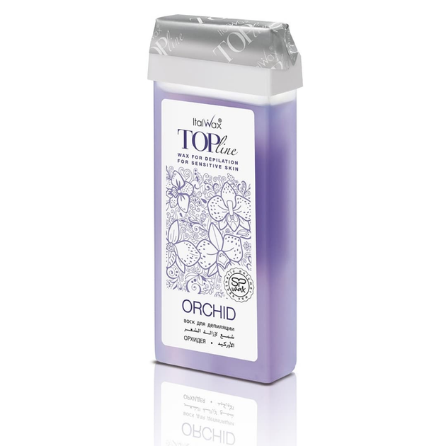 Воск ItalWax в картридже с роликом TOPline, 100мл, орхидея. - Фото 1 Воск ItalWax в картридже с роликом TOPline, 100мл, орхидея. - изображение 1