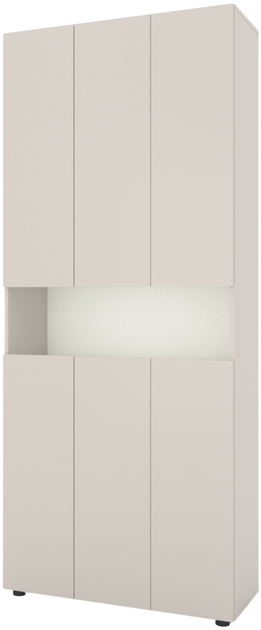 Шкаф Metkas Home B001 900 х 350 х 2130 мм ЛДСП Кашемир - Белый снег (MB001-KB) - Фото 1 Шкаф Metkas Home B001 900 х 350 х 2130 мм ЛДСП Кашемир - Белый снег (MB001-KB) - изображение 1