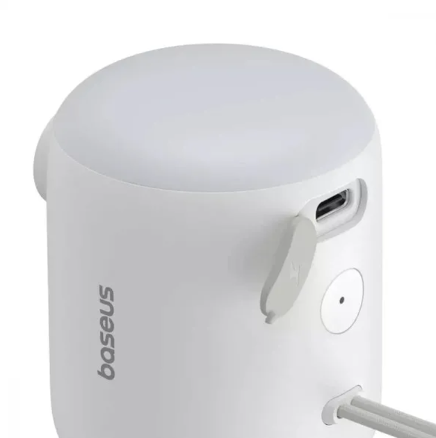 Портативний кишеньковий насос з ліхтариком Baseus PocketGo Portable Air Pump 1600mAh - Фото 2 Портативний кишеньковий насос з ліхтариком Baseus PocketGo Portable Air Pump 1600mAh - зображення 2