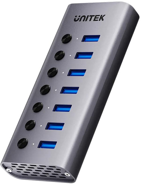 USB-hub Unitek 7-in-1 Individual Switches Hub (H1314A01-EU) - obraz 1