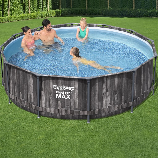 Basen stelażowy Bestway Steel Pro Max 366 x 100 cm 84645 (6942138984156) - obraz 5
