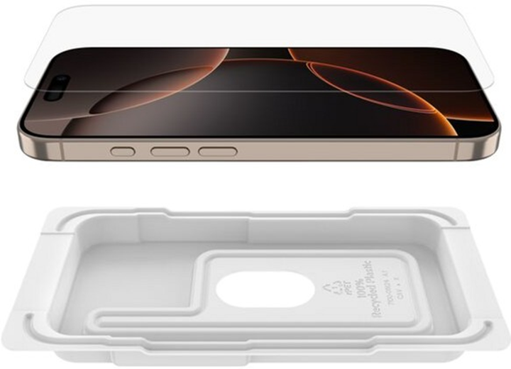 Szkło hartowane Belkin ScreenForce TemperedGlass Treated do Apple iPhone 16 Pro (OVA159HQ) - obraz 4