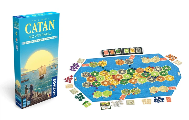 Настільна гра Rozum CATAN: Мореплавці. Доповнення для 5-6 гравців - Українською! - изображение 2