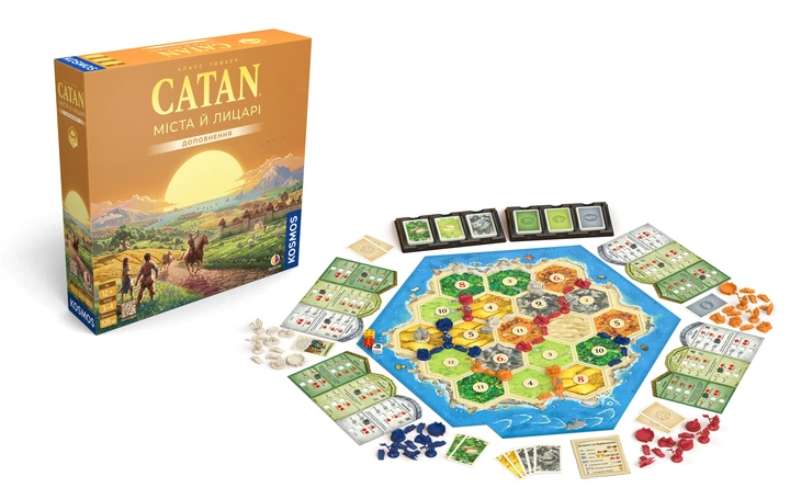 Настільна гра Rozum CATAN: Міста й лицарі - Доповнення! Українською! - Фото 2 Настільна гра Rozum CATAN: Міста й лицарі - Доповнення! Українською! - изображение 2