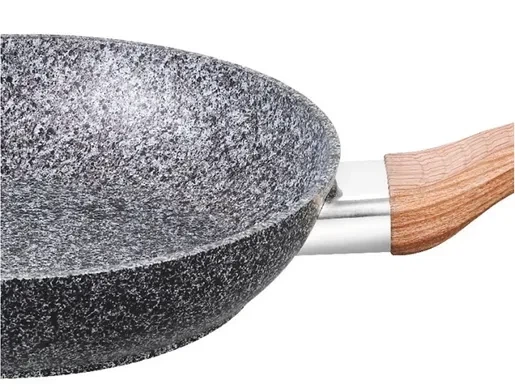 Сковородка гранитное покрытие BENSON BN-544 с крышкой 26 см - изображение 6