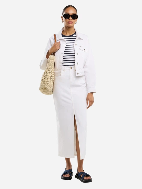 Kurtka jeansowa damska krótka Big Star Ella 100 M Biała - obraz 4