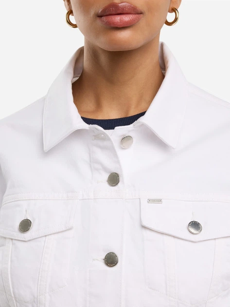 Kurtka jeansowa damska krótka Big Star Ella 100 M Biała - obraz 6