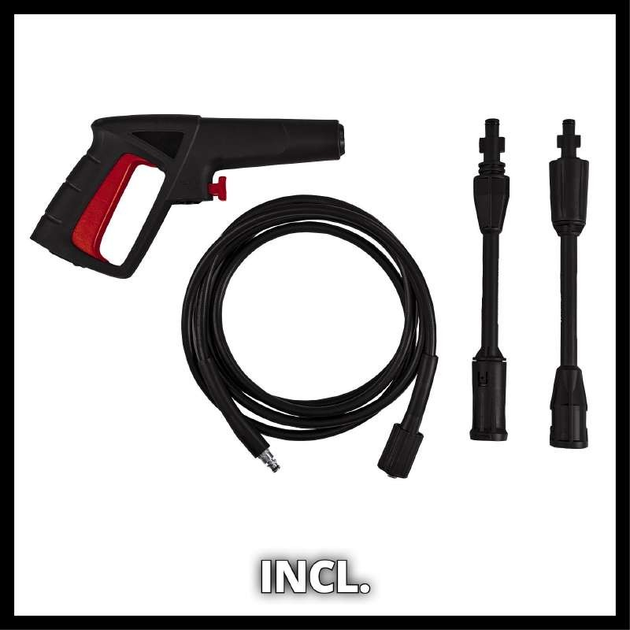 Потужна мийка високого тиску Einhell TC-HP 90: 1200 Вт, тиск 90 бар, 372 л/год (4140740) - зображення 2