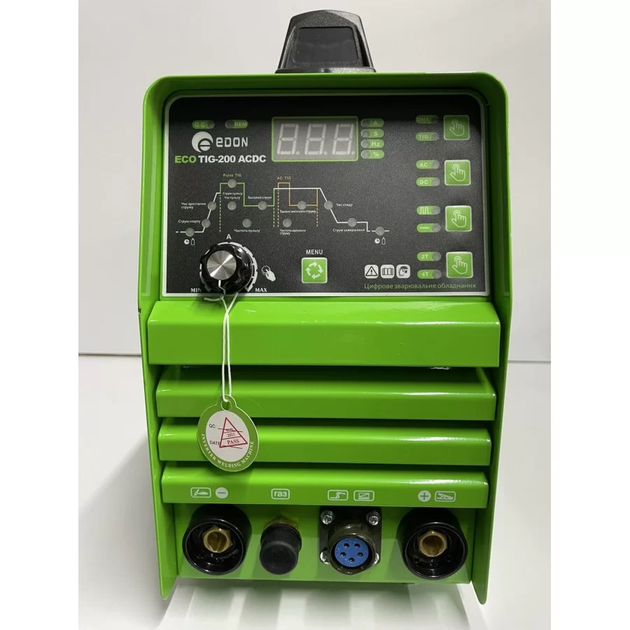 Мощная аргоновая сварка Edon Eco TIG-200 AC/DC : 8.5 кВт, 200 А, электрод 1.6-4.0мм - изображение 2