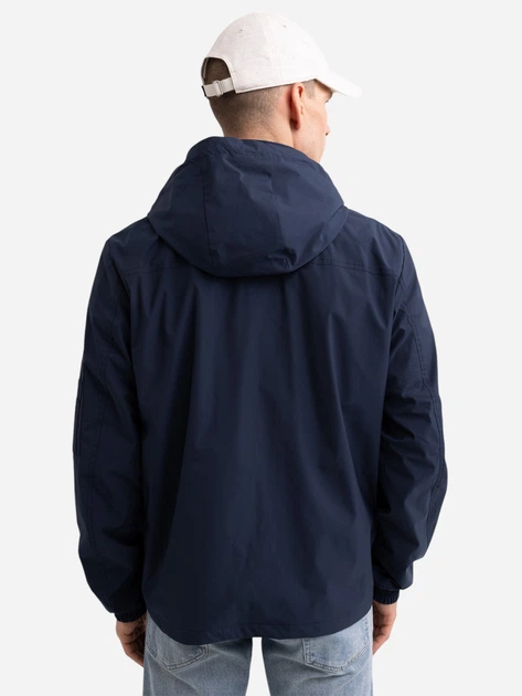 Kurtka wiatrówka męska z kapturem Big Star Travello 403 L Granatowa - obraz 2