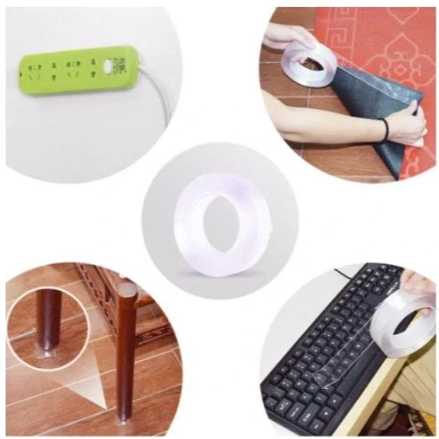 Двухсторонняя клейкая лента многоразовая 1м Ivy Grip Tape - Фото 3 Двухсторонняя клейкая лента многоразовая 1м Ivy Grip Tape - изображение 3