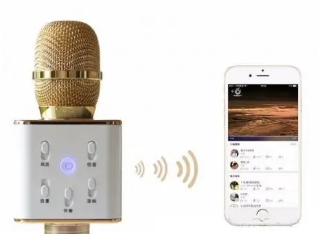 Бездротовий караоке-мікрофон WSTER WS-858 Bluetooth USB AUX FM - зображення 2