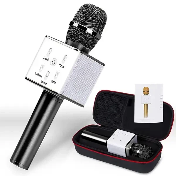 Бездротовий караоке-мікрофон WSTER WS-858 Bluetooth USB AUX FM - зображення 7