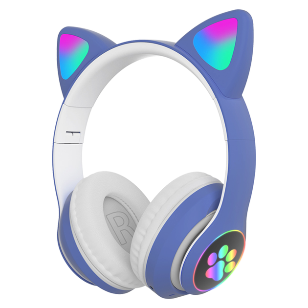 Беспроводные Bluetooth наушники с ушками Cat Ear VZV-23M с LED подсветкой - изображение 10