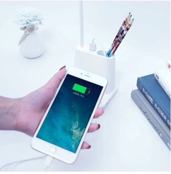 Розумна настільна світлодіодна лампа 3в1 з вбудованим акумулятором і PowerBank - зображення 4