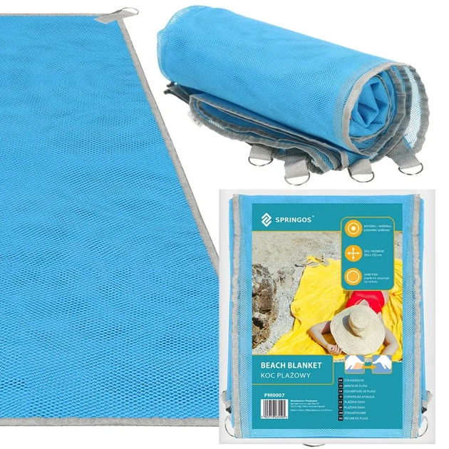 Подстилка пляжная антипесок Sand Free Mat 150х200 см пляжный коврик анти-песок - изображение 5