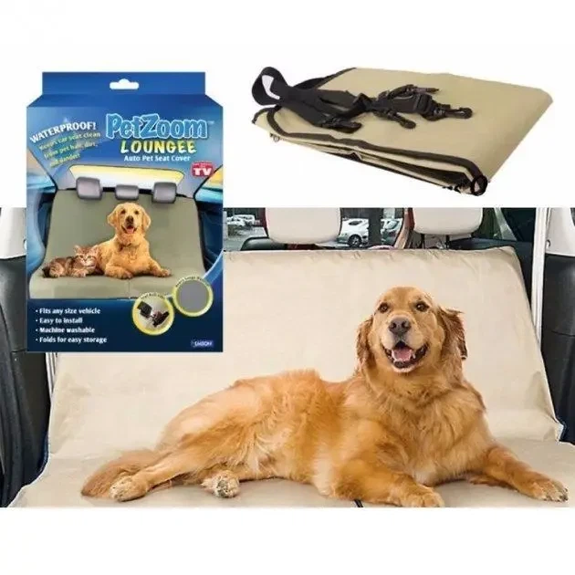 Автомобільна водонепроникна накидка для собак PetZoom Loungee в машину на заднє сидіння (Петзум) - зображення 6
