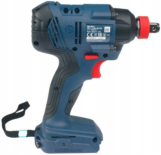 Профессиональный гайкокрут ударный аккумуляторный Bosch Professional GDX 180-LI: без АКБ, 180Нм - изображение 6