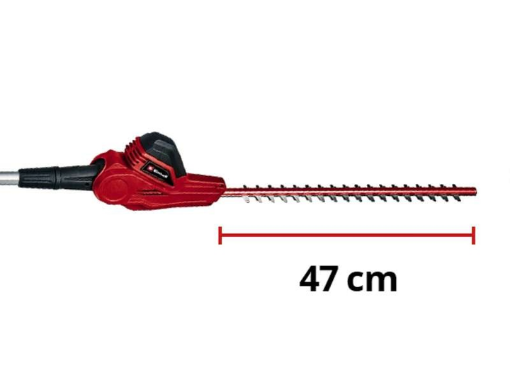 Потужний кусторіз телескопічний Einhell GC-HH 5056 (500 Вт, довжина шини/ножа 56 см/47 см) - Фото 4 Потужний кусторіз телескопічний Einhell GC-HH 5056 (500 Вт, довжина шини/ножа 56 см/47 см) - зображення 4