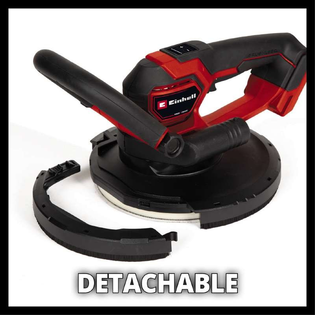 Мощная аккумуляторная шлифмашина для стен бесщеточная Einhell TP-DWS 18/225 Li BL Solo: без АКБ, Ø 225 мм (4259995) - изображение 4