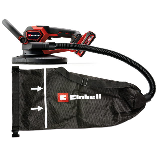 Мощная аккумуляторная шлифмашина для стен бесщеточная Einhell TP-DWS 18/225 Li BL Solo: без АКБ, Ø 225 мм (4259995) - изображение 6