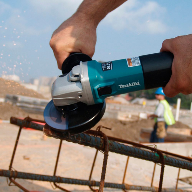 Профессиональная угловая шлифмашина Makita 9565 CVR: 1400 Вт, Ø диска 125х22, 23 мм, 12000 об/мин - изображение 10