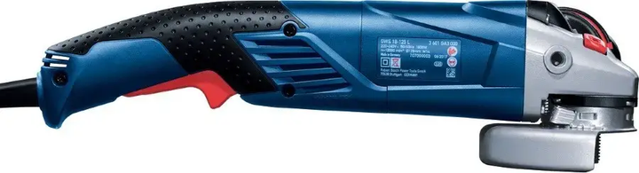 Професійна болгарка Bosch GWS 18-125 SL : 1.8 кВт, 125мм, з регулюванням обертів (06017A3200) - зображення 5