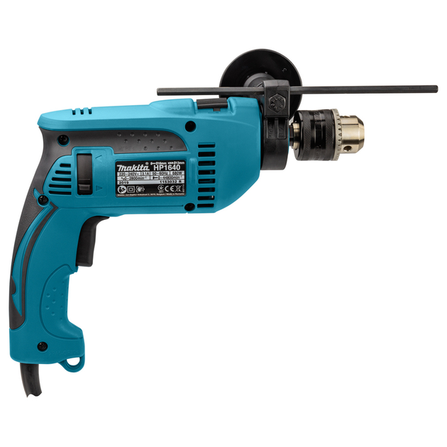 Профессиональная дрель электрическая ударная (электродриль) MAKITA HP 1640 : 680 Вт, 1.5-13 мм - изображение 4