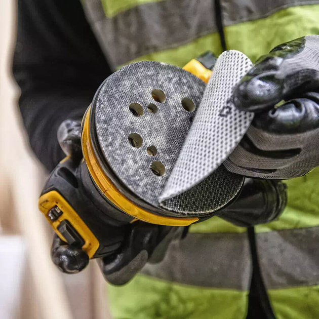 Профессиональная шлифмашина эксцентриковая аккумуляторная DeWALT DCW210N : без АКБ, платформа 125мм - Фото 7 Профессиональная шлифмашина эксцентриковая аккумуляторная DeWALT DCW210N : без АКБ, платформа 125мм - изображение 7
