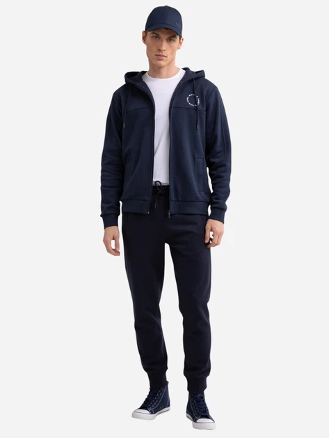 Spodnie dresowe męskie Big Star Kersyn 403 S Granatowe - obraz 5