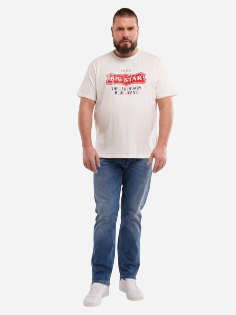 Koszulka męska bawełniana Big Star Millaner 101 L Biała - obraz 3