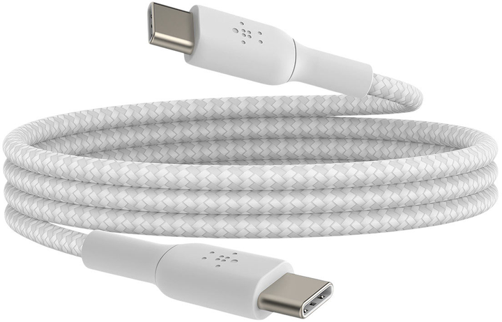 Кабель Belkin Braided USB Type-C – USB Type-C 60W 2 м 2 шт. White (CAB004BT2MWH2PK) - зображення 4