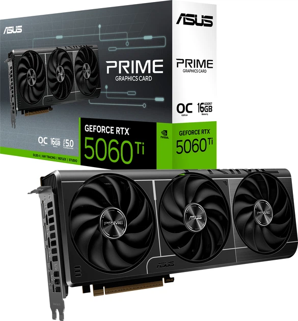 Karta graficzna ASUS PCI-Ex GeForce RTX 5060 Ti PRIME OC Edition 16GB GDDR7 (128bit) (2647/28000) (HDMI, 3 x DisplayPort) (PRIME-RTX5060TI-O16G) - obraz 9
