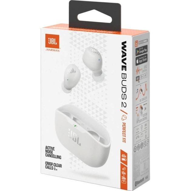 Навушники TWS JBL Wave Buds 2 White (JBLWBUDS2WHT) - Фото 4 Навушники TWS JBL Wave Buds 2 White (JBLWBUDS2WHT) - зображення 4
