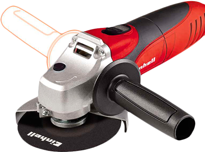 Професійна кутова шліфмашина Einhell TC-AG 125 : 850 Вт, 11100 об/хв, діаметр диска 125 мм (4430619) - Фото 2 Професійна кутова шліфмашина Einhell TC-AG 125 : 850 Вт, 11100 об/хв, діаметр диска 125 мм (4430619) - зображення 2