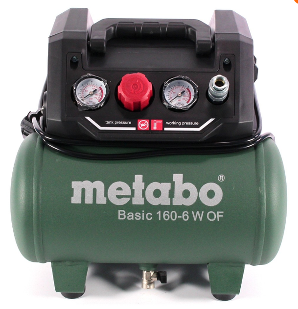Компресор переносний Metabo Basic 160-6 W OF (601501000): 160 л/хв., 900Вт, 6 бар - зображення 3