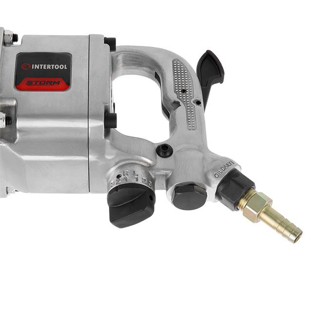 Професійний гайковерт пневматичний 1" INTERTOOL PT-1104 : 2200 Нм, 3900 об/хв, 1/2", реверс - зображення 9