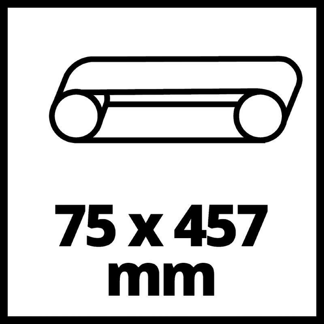 Потужна шліфмашина стрічкова акумуляторна Einhell TP-BS 18/457 Li BL - Solo : з АКБ 18V 2.5 Ач, 120 - 250 м/хв - зображення 8