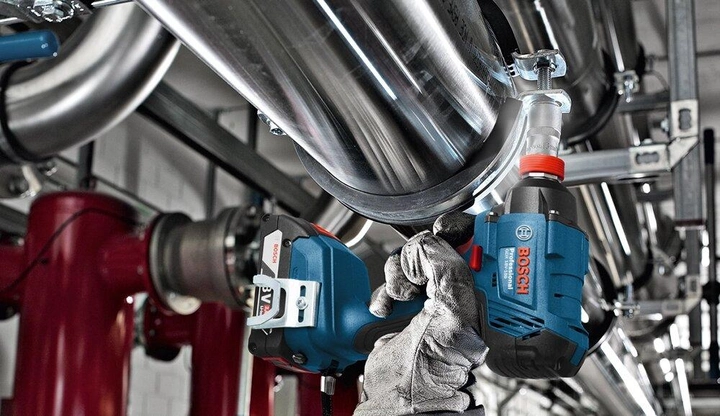 Профессиональный набор аккумуляторного инструмента Bosch GSR 18V-50 + GDX 180-LI 5Ah : с АКБ 18V 5 Ah-3 шт, дрель-шуруповерт, гайковерт - изображение 8